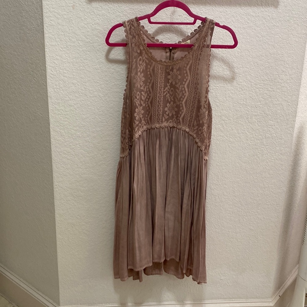 Cute mauve racer back midi dress